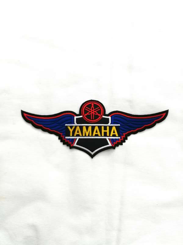 YAMAHA Motorcycles "Wings" Embroidered Iron on Patch- Vintage