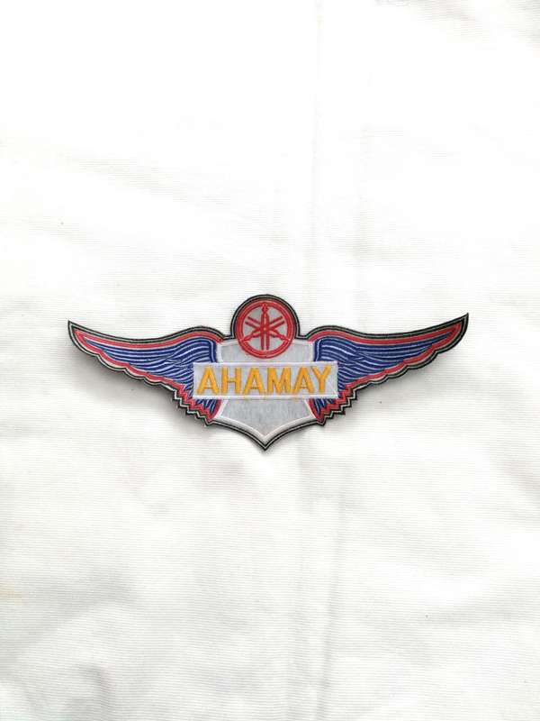 YAMAHA Motorcycles "Wings" Embroidered Iron on Patch- Vintage
