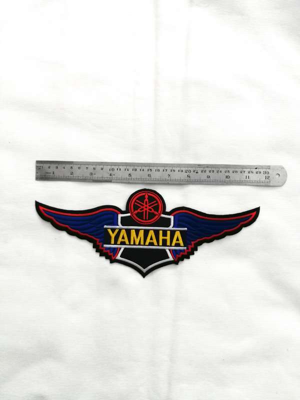 YAMAHA Motorcycles "Wings" Embroidered Iron on Patch- Vintage