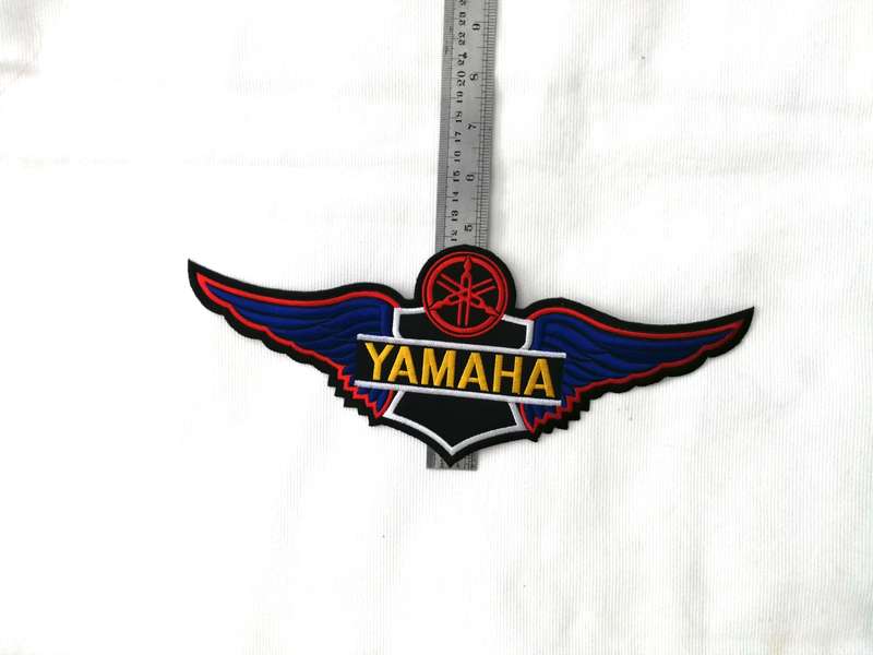 YAMAHA Motorcycles "Wings" Embroidered Iron on Patch- Vintage