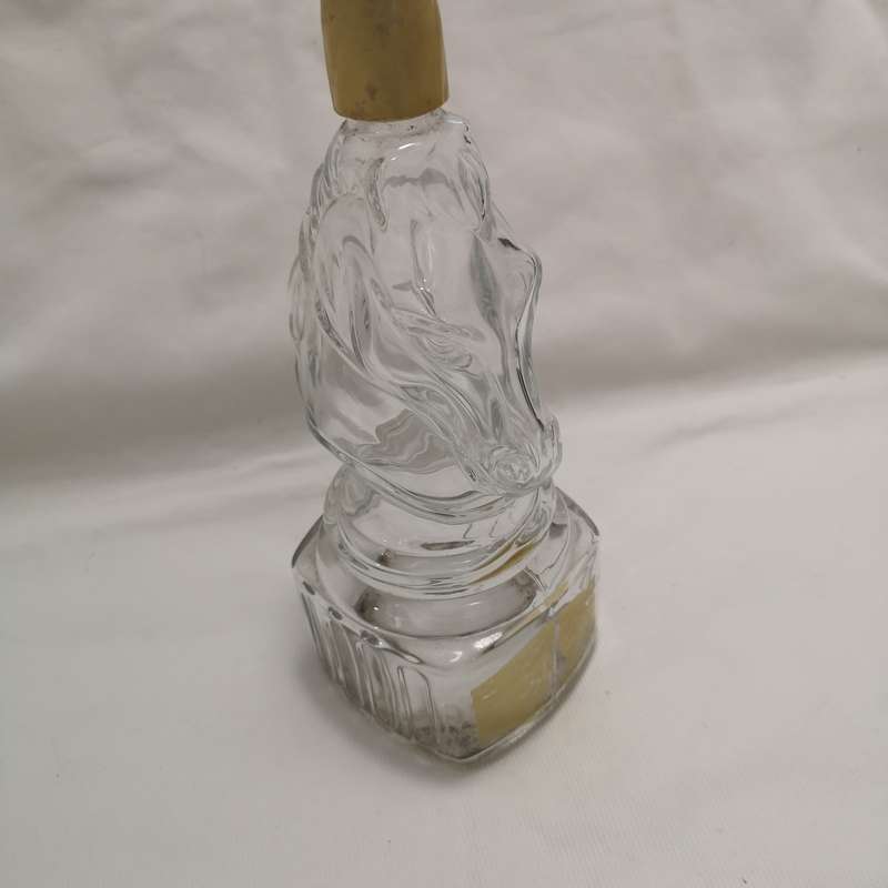 Antique Decanter Glass Unicorn Shaped Bottle.