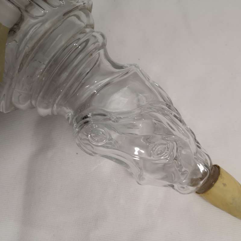 Antique Decanter Glass Unicorn Shaped Bottle.