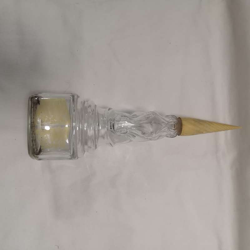 Antique Decanter Glass Unicorn Shaped Bottle.