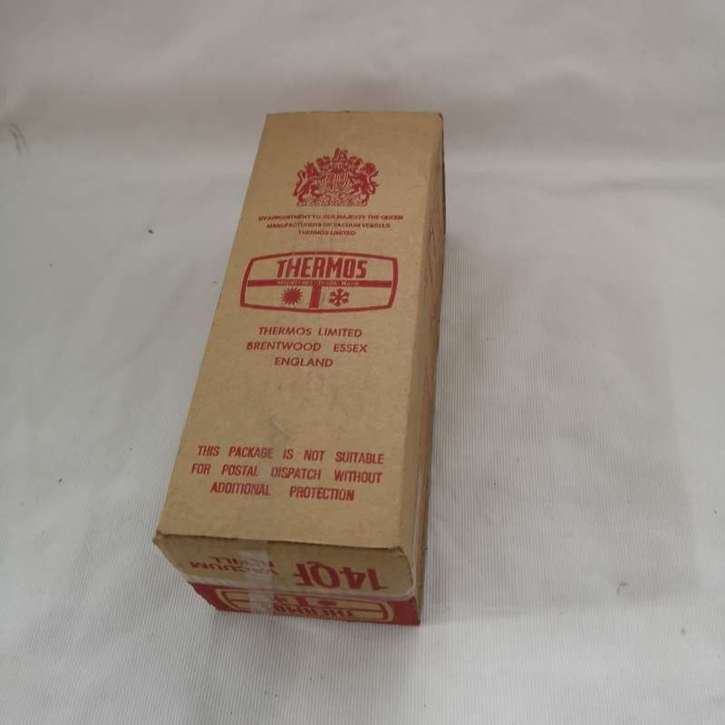 Vintage Thermos Replacement Filler 14QF Glass in Box-Shock Absorber Tip Gasket. Made in England