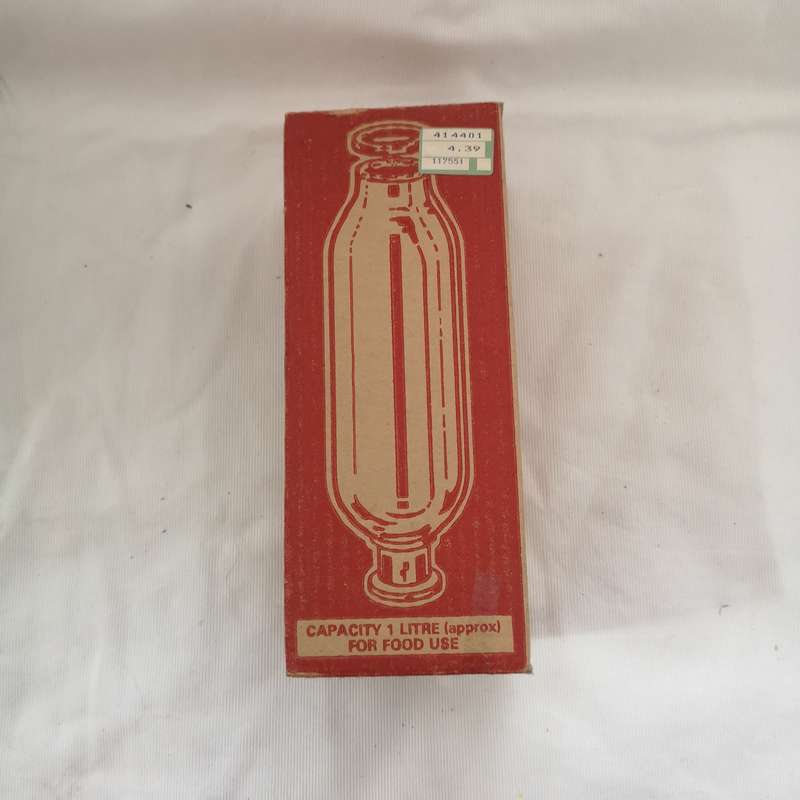 Vintage Thermos Replacement Filler 14QF Glass in Box-Shock Absorber Tip Gasket. Made in England