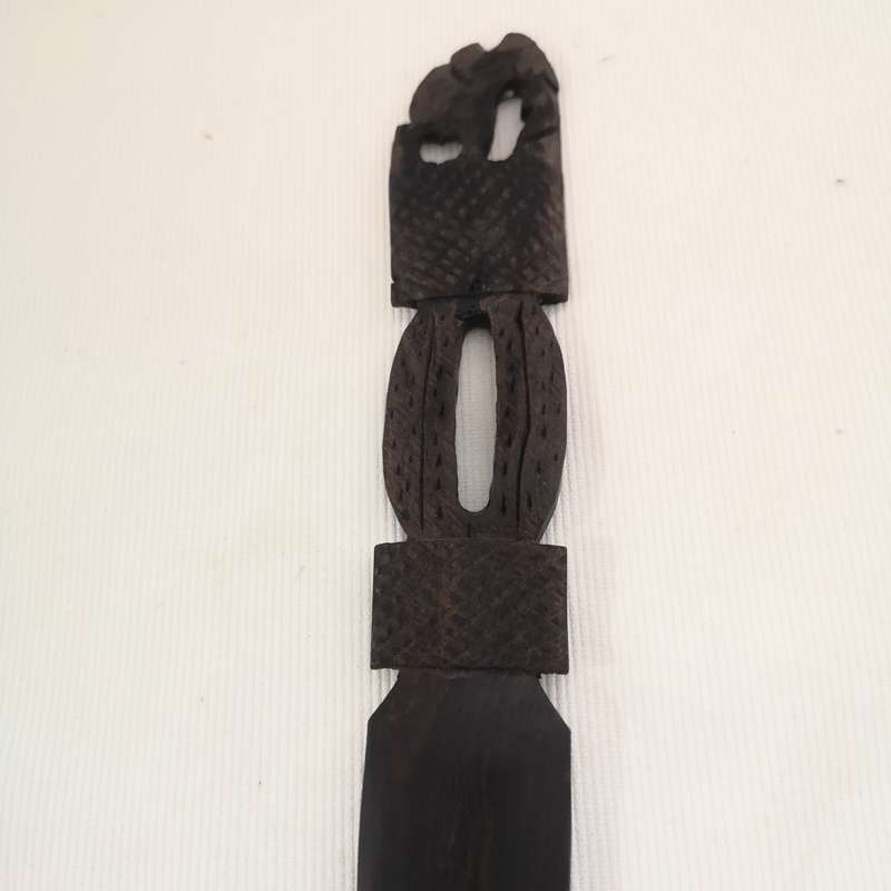 Vintage Hard Wood Wall Hanging Decorative Wooden Fork Rustic Retro Wall Art