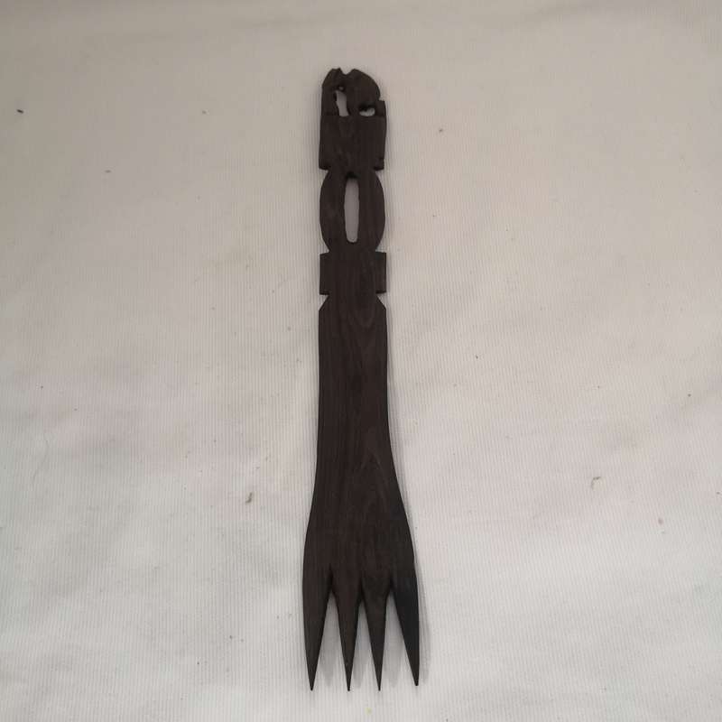 Vintage Hard Wood Wall Hanging Decorative Wooden Fork Rustic Retro Wall Art
