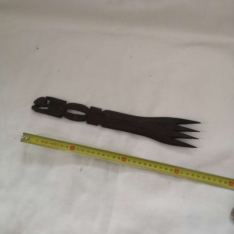 Vintage Hard Wood Wall Hanging Decorative Wooden Fork Rustic Retro Wall Art