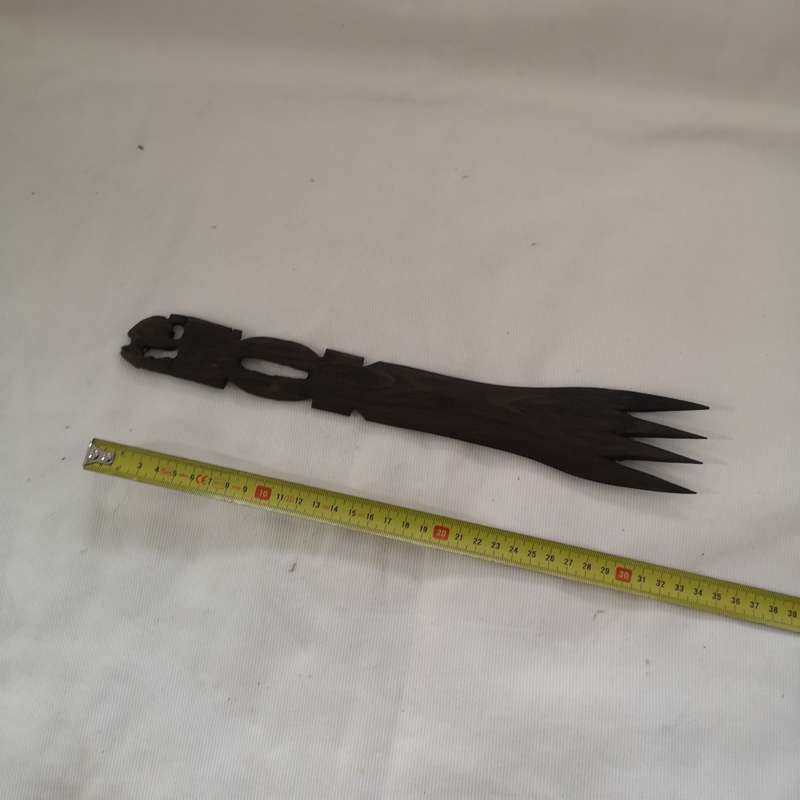 Vintage Hard Wood Wall Hanging Decorative Wooden Fork Rustic Retro Wall Art