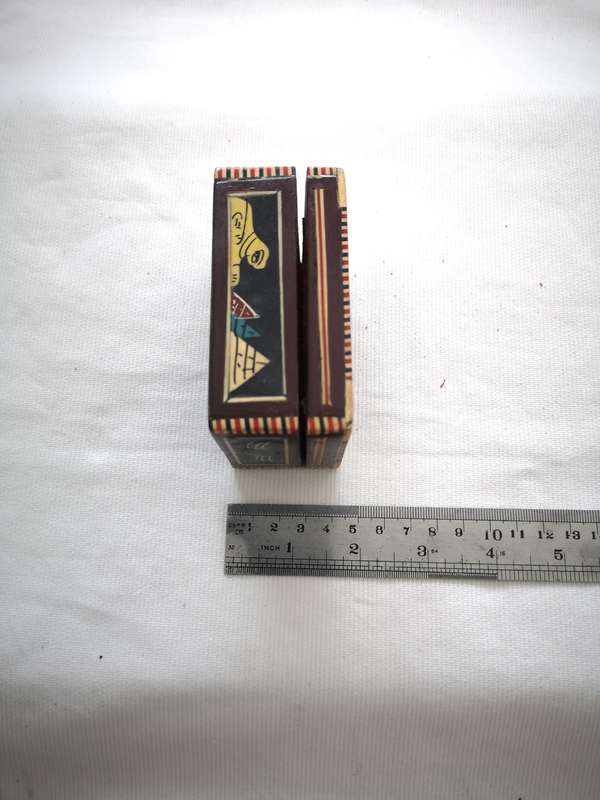 Nice Vintage Egyptian Theme Colorful Inlay Box