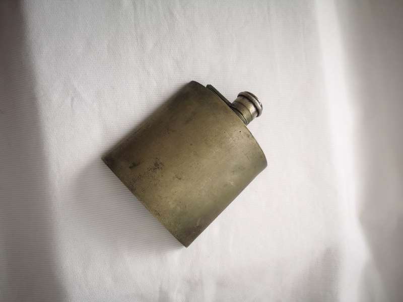 Antique Hip Flask Silver