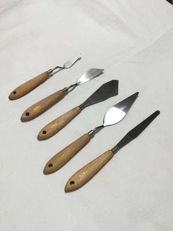 5 Piece Palette Knife Set - Stainless Steel