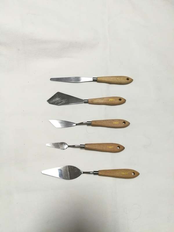 5 Piece Palette Knife Set - Stainless Steel