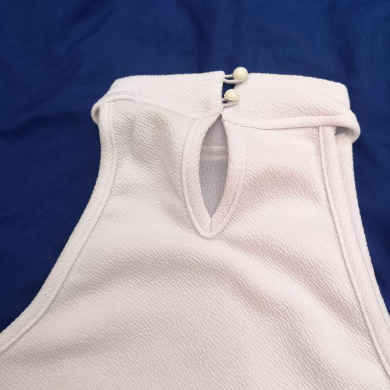 White Turtle Neck Dress Similar to Basic Instinct