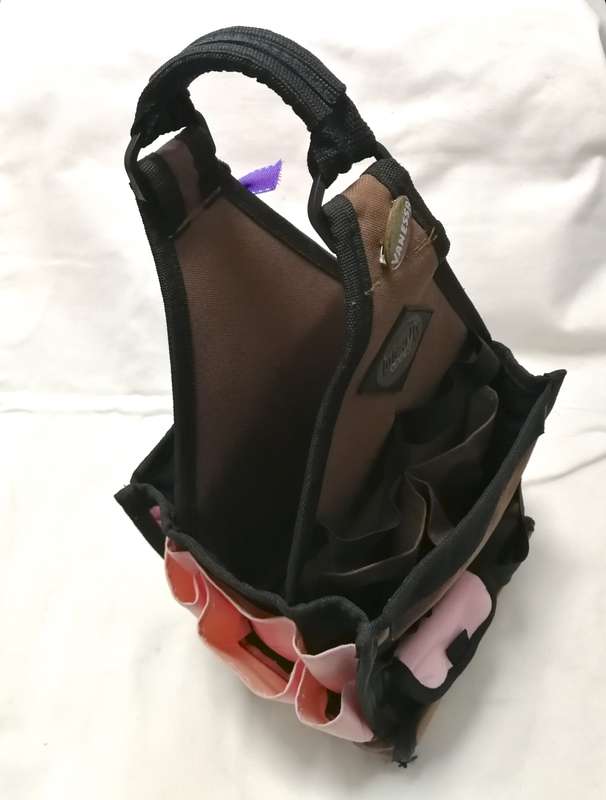 AMM The Original Tote-Ally Cool On-the-Go Scrapbook/ Makeup Artist OnSet Craft Pink/Brown Bag