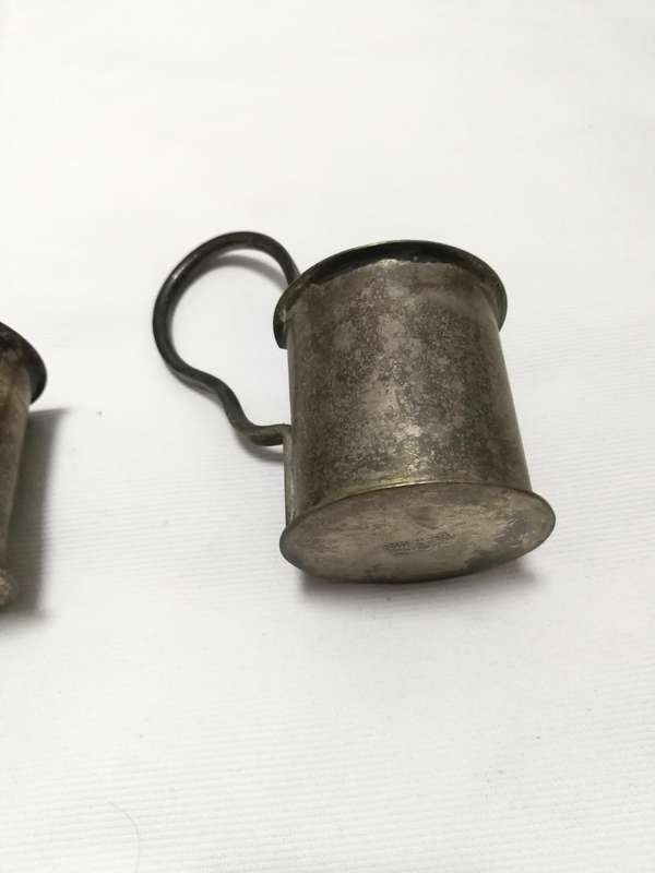 Cross Arrows Hallmarked Silver Plate Bottle Holder Set