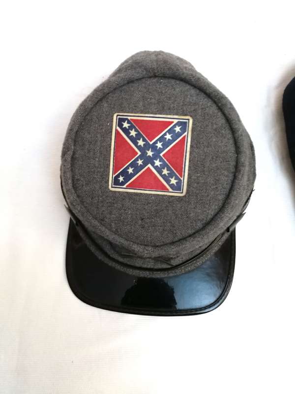 Vintage Broner Confederate Hat & American Civil War Union Blue Hat