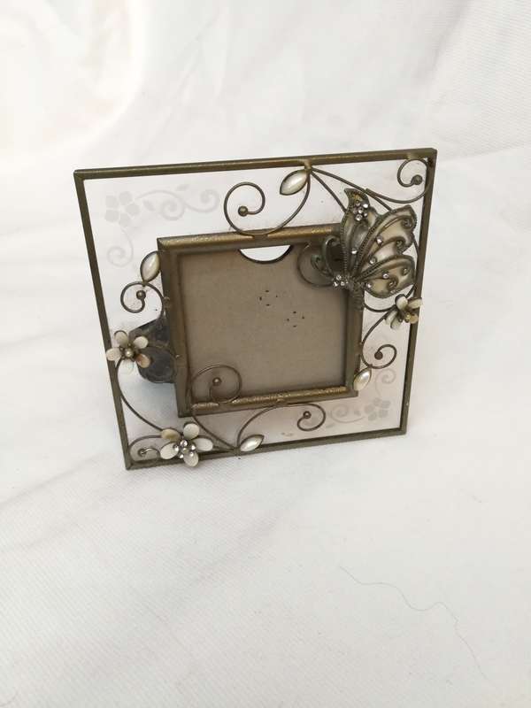 Stunning Arty Metal Photo Frame- Vintage