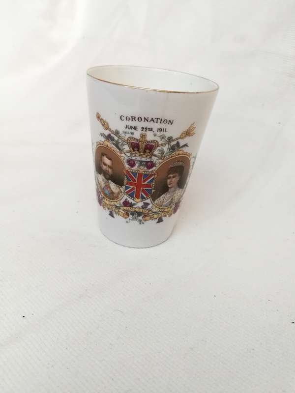 Coronation Of King George V 1911 Beaker Cup - Late Foley Shelley England