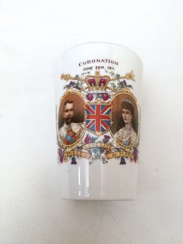Coronation Of King George V 1911 Beaker Cup - Late Foley Shelley England