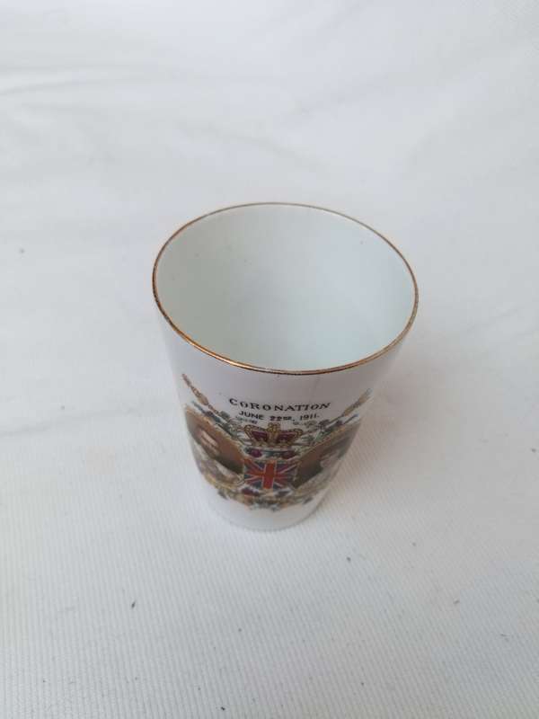 Coronation Of King George V 1911 Beaker Cup - Late Foley Shelley England