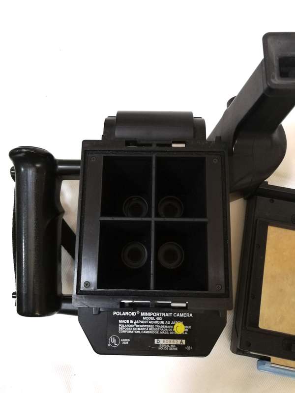 POLAROID MODEL 403 MINIPORTRAIT PASSPORT ID CAMERA AS IS- Collectors piece
