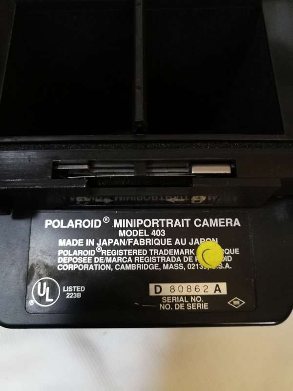 POLAROID MODEL 403 MINIPORTRAIT PASSPORT ID CAMERA AS IS- Collectors piece
