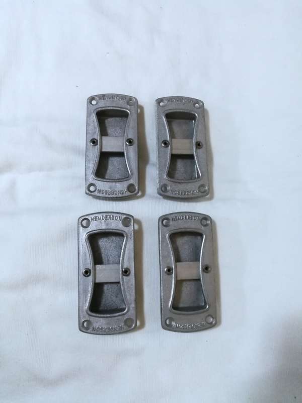 Henderson Door Handle Rectangular Recessed Flush Pull- Set of 4