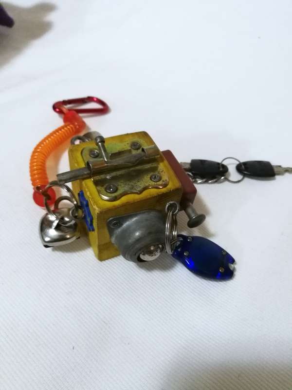 Busy Cube for seniors: dementia, Alzheimer's, Stroke Recovery, Occupational Therapy, and Fidgety Han