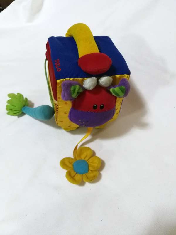 Tolo Educational Soft Plush Toys Farm Activity Play Cube. Small World Toys USA