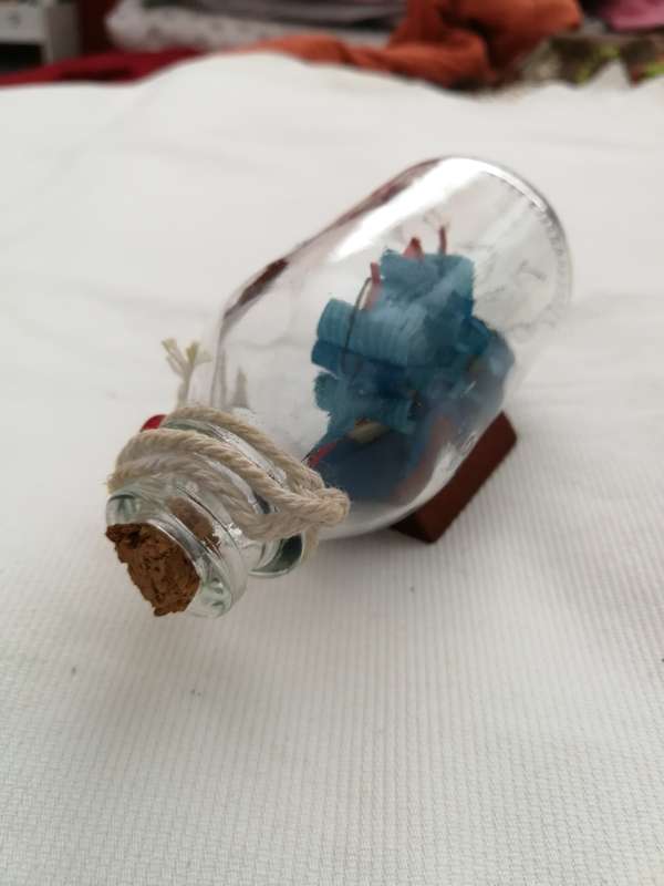 Vintage Sailing Ship in a Bottle- Handmade