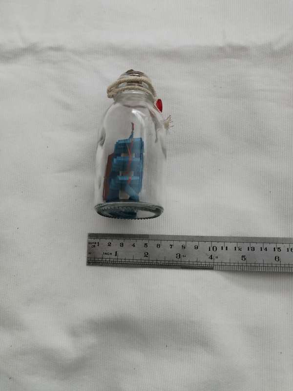 Vintage Sailing Ship in a Bottle- Handmade