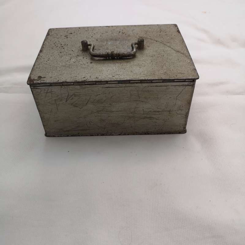 French Antique Steel Money Box, Beaumont Cash Box, Safe Box, Strong Box, Keepsake
