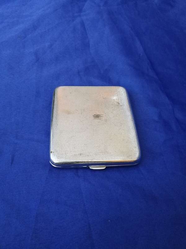 Chrome plate Cigarette Case- Vtg Made in England
