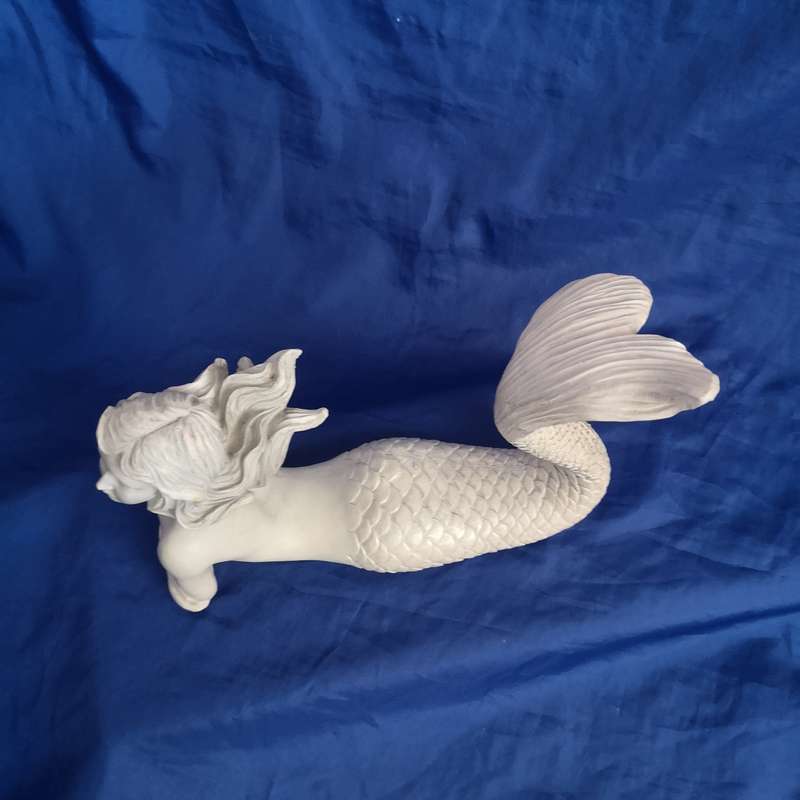 Topless Mermaid Solid Cast. Beautiful detail- Vintage