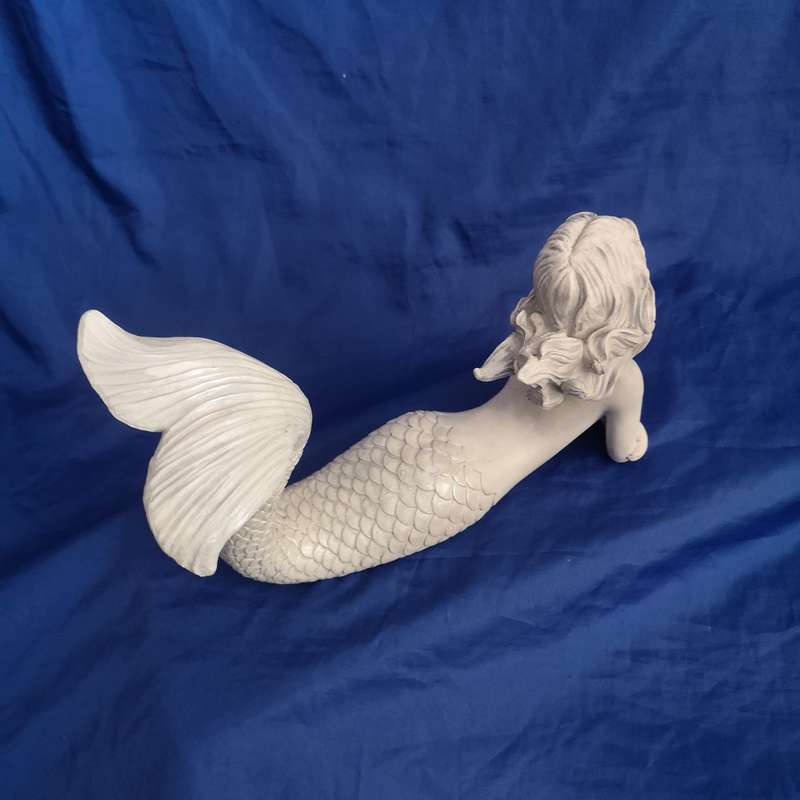 Topless Mermaid Solid Cast. Beautiful detail- Vintage