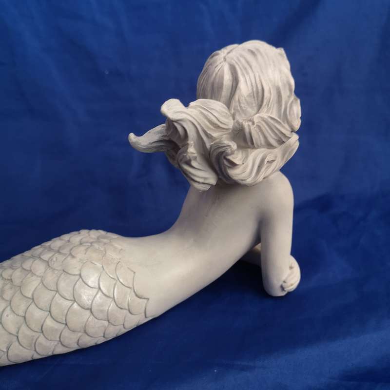 Topless Mermaid Solid Cast. Beautiful detail- Vintage