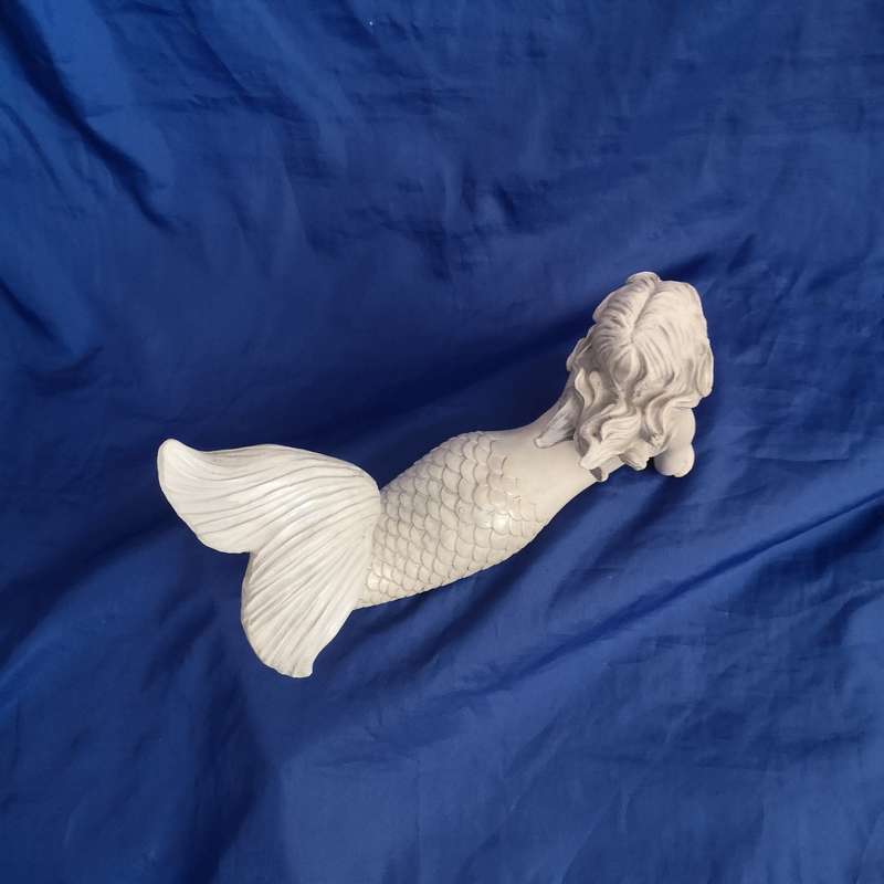 Topless Mermaid Solid Cast. Beautiful detail- Vintage