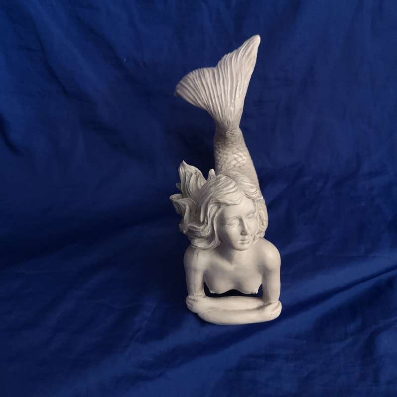 Topless Mermaid Solid Cast. Beautiful detail- Vintage
