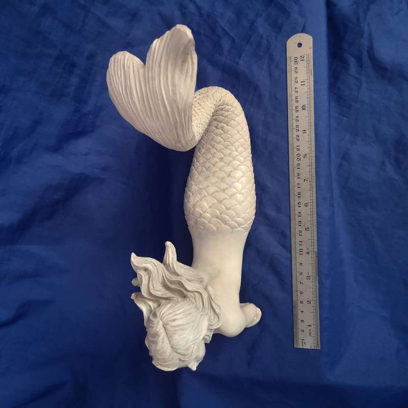 Topless Mermaid Solid Cast. Beautiful detail- Vintage