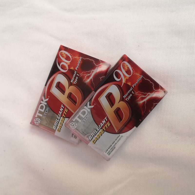 TDK BRILLIANT B CASSETTE 60 Normal Position Type I TAPE - NEW & SEALED x 10