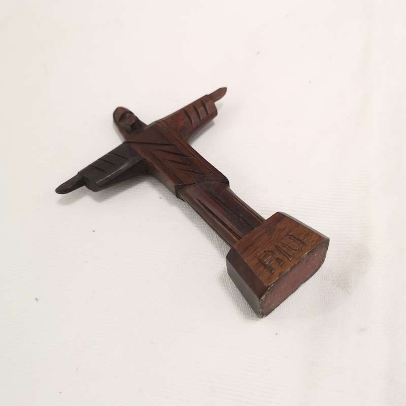 Wooden Hand Carved " Christ The Redeemer " Statue. Rio Brazil