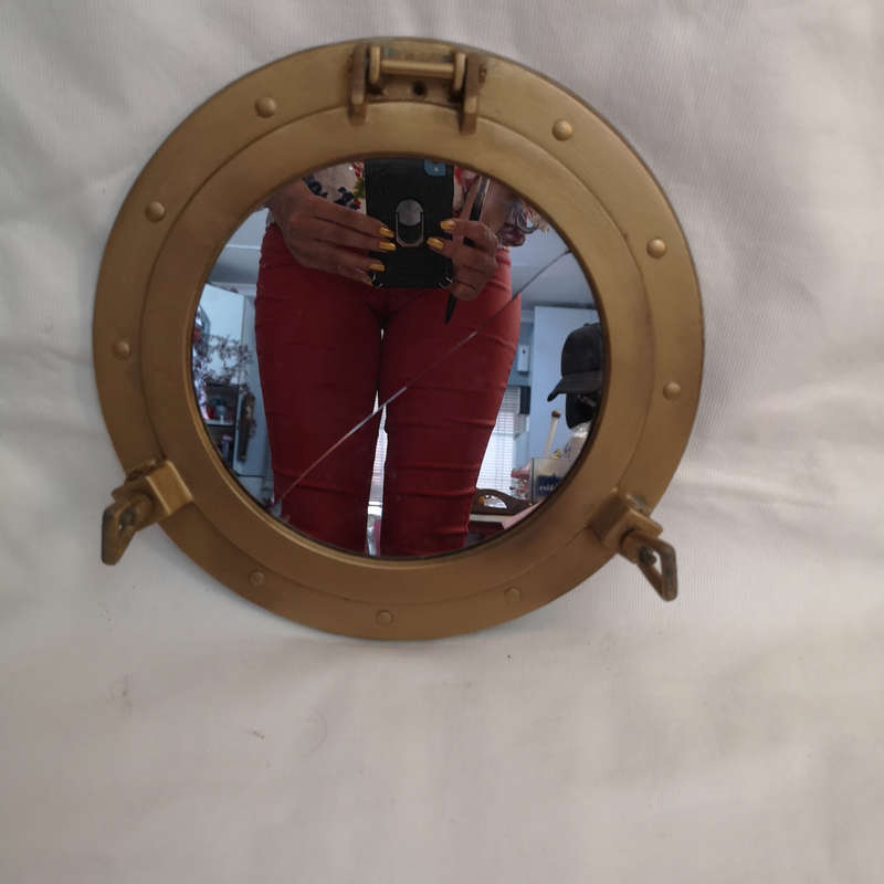 Vintage Porthole Mirror. Ship Pirates, Decor Hanging Ship Vintage Nautical