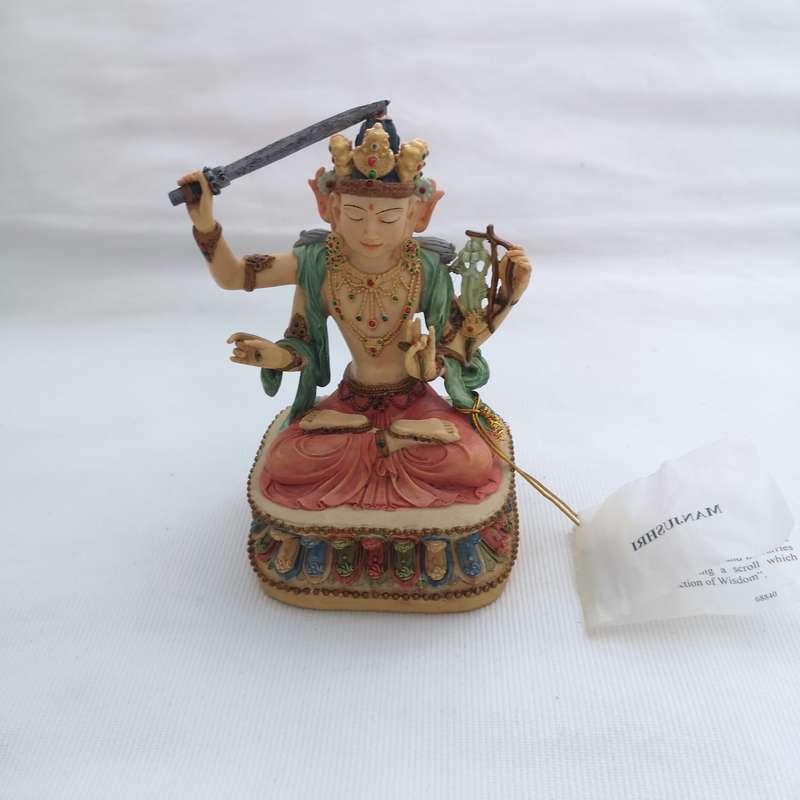 Manjushri Statue 14.5 cm, Bodhisattva of Wisdom- Veronese 2001
