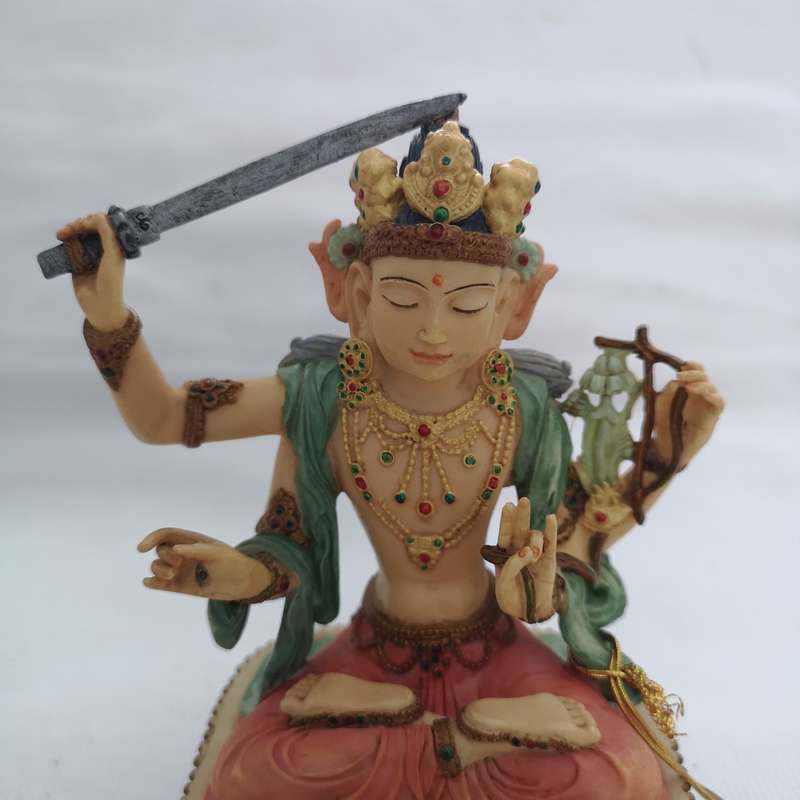 Manjushri Statue 14.5 cm, Bodhisattva of Wisdom- Veronese 2001