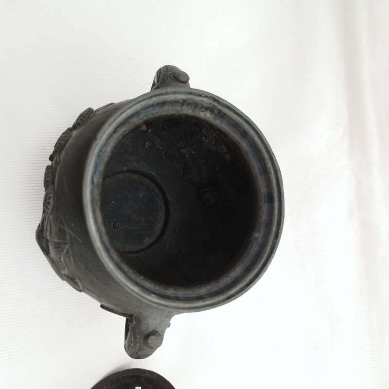 Antique Chinese Bronze Censer / Incense Burner, Foo Dog/Lion on Lid