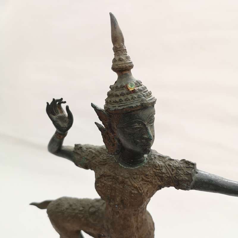 Bronze Statue of Lord Rama Thai Handmade Artifact- Antique