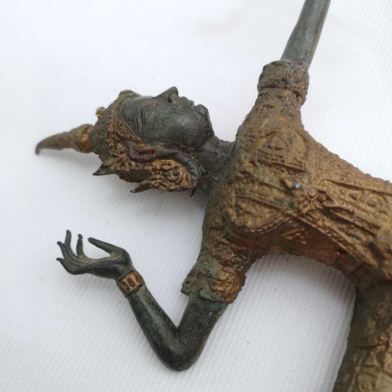 Bronze Statue of Lord Rama Thai Handmade Artifact- Antique
