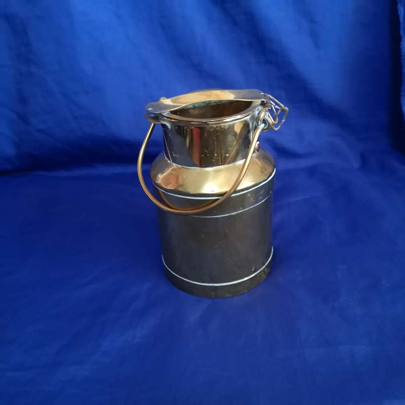 Milk/ Cream Brass Can- Handmade Vintage