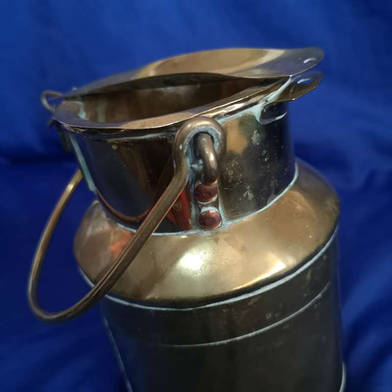 Milk/ Cream Brass Can- Handmade Vintage